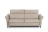Sofa - 3-Sitzer, Kopfteil verstellbar, Leder, Creme