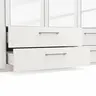 Drehtürenschrank Viana - B. ca. 225 cm, Lack, Weiß