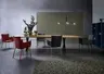 Esstisch 3100 - LB ca. 350x100 cm, Asteiche massiv, Waldkante, Kreuzfuß, Schwarz