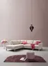 Ecksofa Anna - Ecke links mit 2,5-Sitzer inkl. Relaxfunktion (motorisch), Stoff, Beige