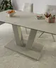 Esstisch Dinner - ausziehbar, LB ca. 160x 90 cm, HPL, Sand
