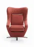 Sessel - Relaxfunktion motorisch, Leder Rot