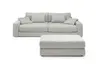 Big Sofa JOVIN - Stoff, Hellgrau