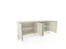 Sideboard Venzone - BHT ca. 216x95x52 cm, Lack, Hellgrau