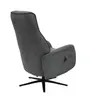 TV-Sessel MARCELAS - drehbar, Relaxfunktion, Kopfteilverstellung, Stoff, Grau