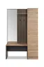 Kompaktgarderobe - Artisan Eiche Nachbildung, Anthrazit
