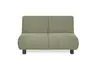  Faltsofa EBBY - 2-Sitzer ohne Armlehne, 140 cm inkl. Schlaffunktion/Relaxfunktion, Stoff, Grün
