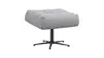 Hocker Terni - Sternfuss, Stoff, Hellblau