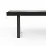 Holzbank Clifton - Breite ca. 200cm, Zerreiche massiv, smoked