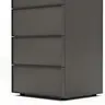 Kommode Loretto - BHT ca. 60x115x53 cm, Lack matt, Anthrazit