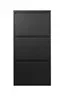 Schuhschrank - B ca. 50 cm, Schwarz