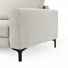 Ecksofa Oviedo - Longchair links mit 1,5-Sitzer, Stoff, Natur