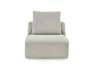 Sessel - inkl. Kissen mit Rolle, Stoff, Natur