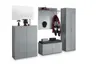 Garderobenschrank GILLIAN - B/H/T ca. 59x197x40 cm, Graphit