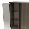 Highboard Saratoga - Buche massiv, silbergrau geölt