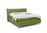 Boxspringbett HAROA- Liegefläche ca. 180x200 cm, Stoff, Grün, inkl. Topper