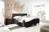 Boxspringbett HAIKOS- Liegefläche ca. 180x200 cm, Stoff, Dunkelbraun, Bonell, Inkl. Topper