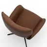 Relaxsessel Helge - Leder Anilin, Cognac