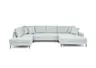 Wohnlandschaft - Ecke links, 2-Sitzer, Longchair rechts, Stoff, Mint