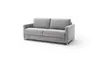 Sofa Nuoro - 2,5-Sitzer inkl. Schlaffunktion, Armlehne mit Kufe, Stoff, Grau