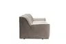 Sofa Quinto - 2-Sitzer, Stoff, Braun