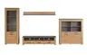 Vitrine - Eiche Dekor, Graphit