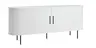  Sideboard - B ca. 180 cm, Eiche Furnier, Weiß