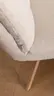Stuhl Evania - Dreh und Relax-Funktion, niedriger Rücken, Stoff, Creme