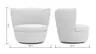 Sessel Cativa -  drehbar, Stoff, Graubeige