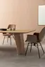 Armlehnstuhl Penthouse -  Leder, Rost, Stoff, Beige-Rost, Drehbar