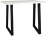 Bartresentisch - LB ca. 120x70 cm, Weiß, Schwarz