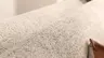Ecksofa Karasu - 3-Sitzer mit Ottomane rechts, Stoff, Natur