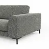 Ecksofa Solano - Longchair Links mit 1,75-Sitzer, Stoff, Dunkelgrau