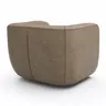 Sessel Stormy - drehbar, Stoff, Rauchbraun