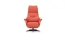 Relaxsessel Girona - Relaxfunktion (motorisch), Leder, Rot