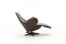 Relaxsessel Girona - Relaxfunktion (motorisch), Leder, Braun