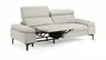 Sofa Felipa - 3-Sitzer inkl. Relaxfunktion (motorisch) und Kopfteil verstellbar, Stoff, Natur