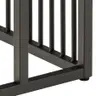 Beistelltisch - LB ca. 43x35 cm, Marmoroptik, Schwarz
