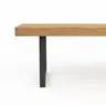 Holzbank Clifton - Breite ca. 220 cm, Zerreiche massiv, natur