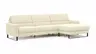 Ecksofa Valera - 3-Sitzer mit Longchair rechts inkl. Rückenlehne verstellbar, Stoff, Natur