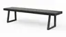 Holzbank Clifton - Breite ca. 180cm, Zerreiche massiv, smoked