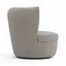Sessel Cativa -  drehbar, Stoff, Graubeige
