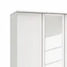 Drehtürenschrank Viana - B. ca. 136 cm, Lack, Weiß