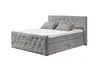 Boxspringbett- Liegefläche ca. 180x200 cm, Stoff, Grau