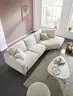 Couchtisch Oliva - LBH ca. 100x70x37 cm, HPL, Creme Natur