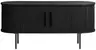 TV-Lowboard - B ca. 120 cm, Eiche Furnier, Schwarz