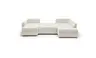 Wohnlandschaft JOSY - Longchair links, 1,5-Sitzer, Ecke rechts inkl. Schlaffunktion mit Bettkasten, Stoff, Beige