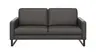 Sofa Enna - 3-Sitzer, Leder, Anthrazit