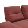 Sofa Lucero - 2,5-Sitzer inkl. Rückenlehne/Armlehne/Sitztiefe verstellbar und drehbares Sitzelement, Leder, Weinrot