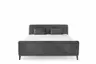 Boxspringbett JESSI- Liegefläche ca. 180x200 cm, Stoff, Grau